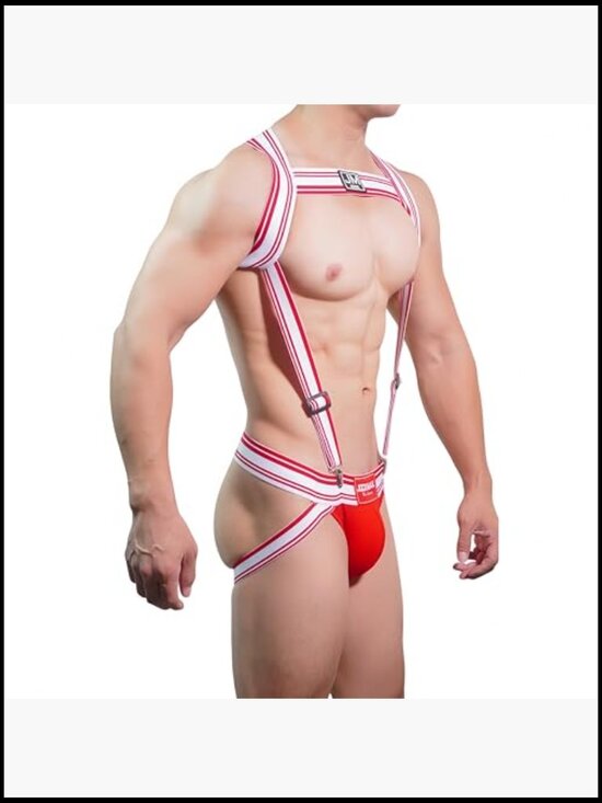 Adjustable PU Leather Waist Harness Belt Rave Goth Party Accessory Y2K main image 4